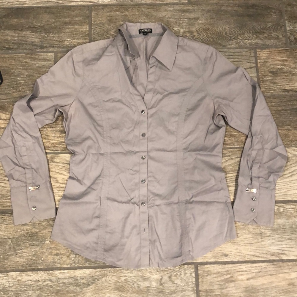 Express Grey Dress Shirt